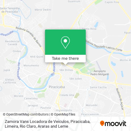 Zamora Vans Locadora de Veiculos map