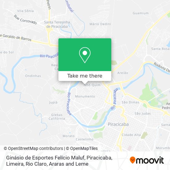 Ginásio de Esportes Felício Maluf map