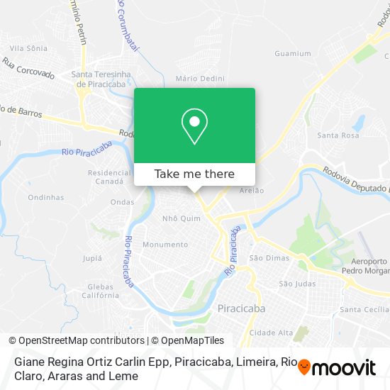 Giane Regina Ortiz Carlin Epp map