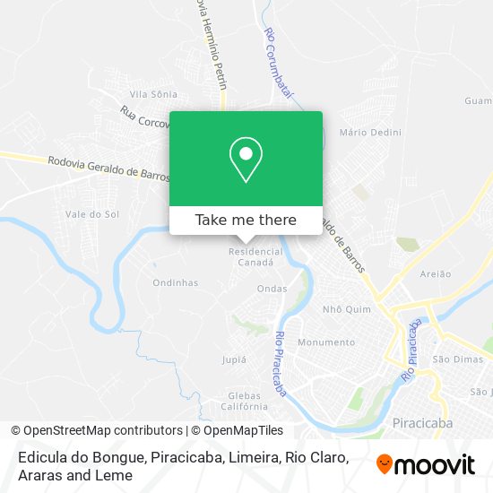 Edicula do Bongue map