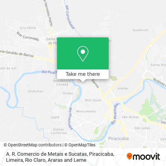A. R. Comercio de Metais e Sucatas map