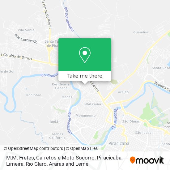 M.M. Fretes, Carretos e Moto Socorro map