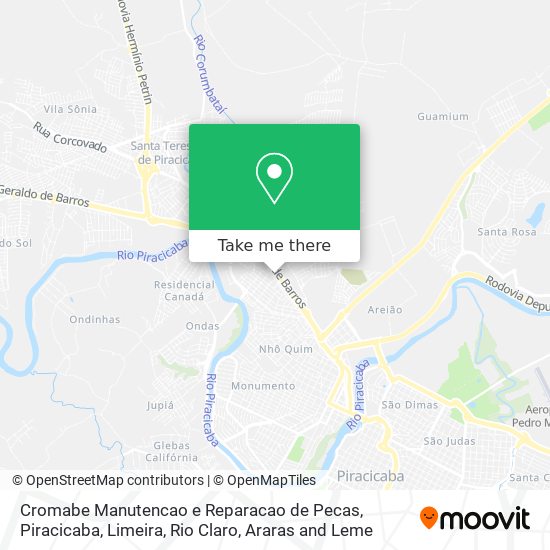Cromabe Manutencao e Reparacao de Pecas map