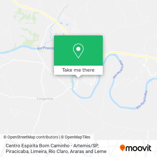 Centro Espirita Bom Caminho - Artemis / SP map