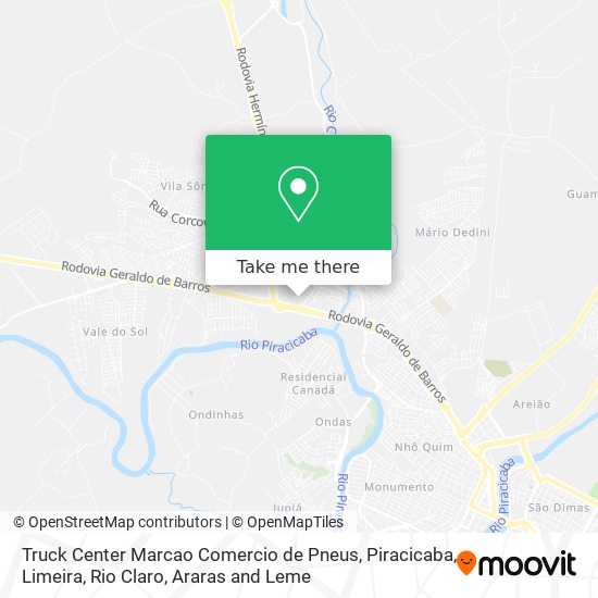 Truck Center Marcao Comercio de Pneus map