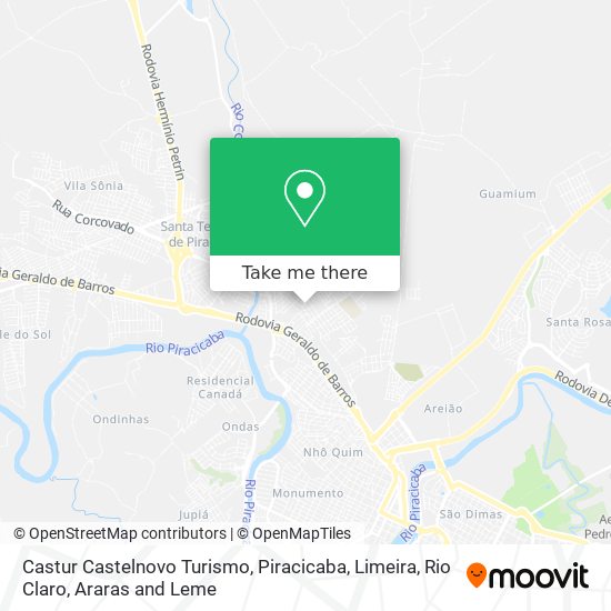 Castur Castelnovo Turismo map