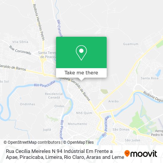 Mapa Rua Cecília Meireles N 94 Indústrial Em Frente a Apae