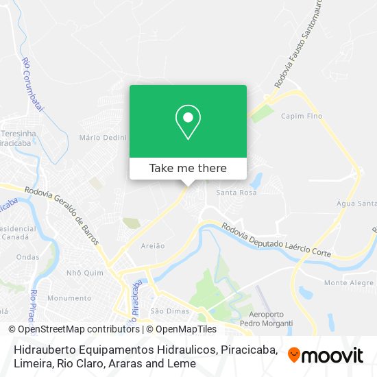 Hidrauberto Equipamentos Hidraulicos map