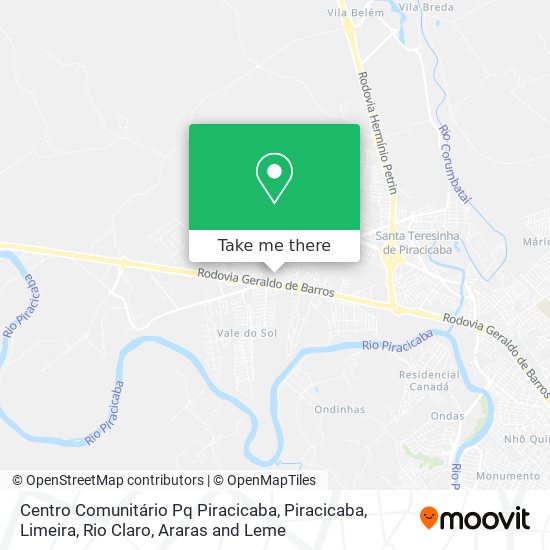 Centro Comunitário Pq Piracicaba map