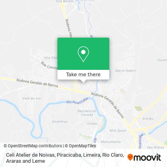 Celi Atelier de Noivas map