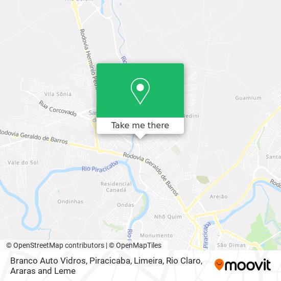 Branco Auto Vidros map