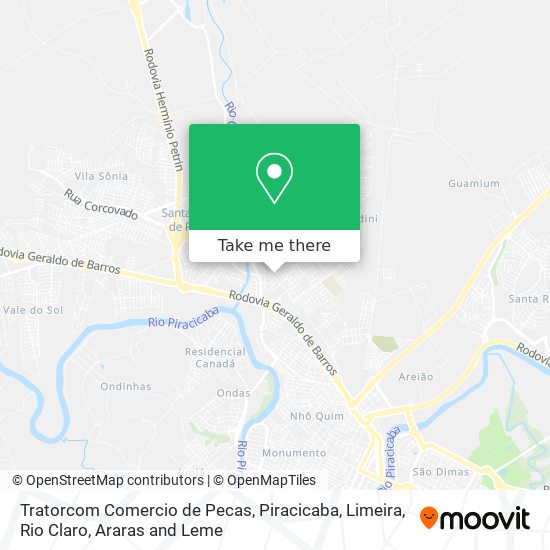 Tratorcom Comercio de Pecas map