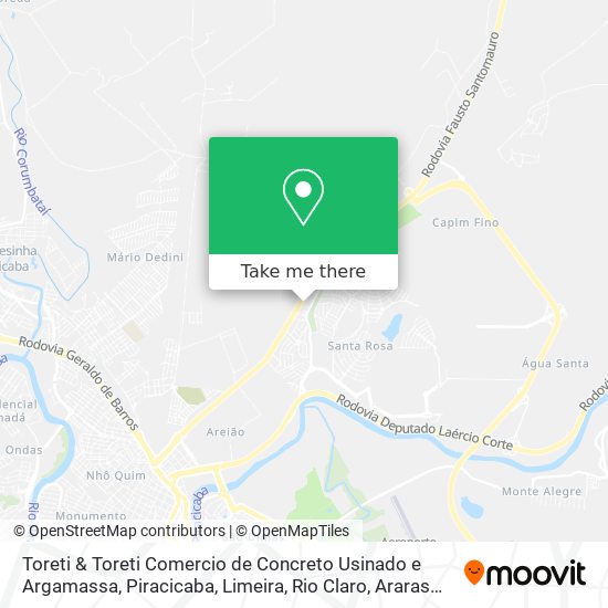 Toreti & Toreti Comercio de Concreto Usinado e Argamassa map