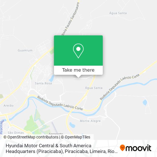Hyundai Motor Central & South America Headquarters (Piracicaba) map