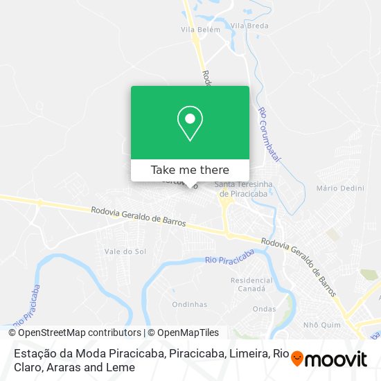 Estação da Moda Piracicaba map