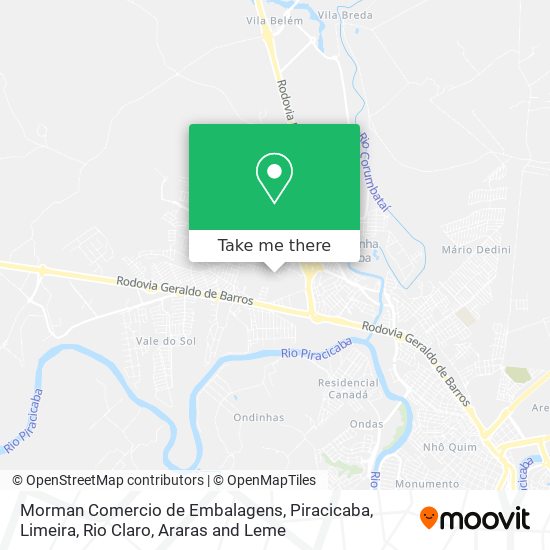 Morman Comercio de Embalagens map