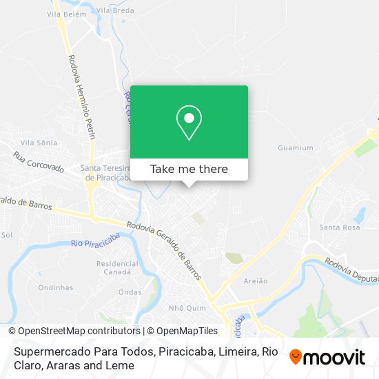 Supermercado Para Todos map