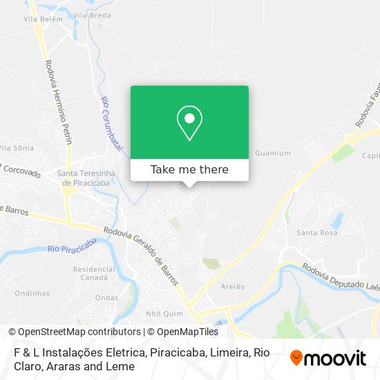 F & L Instalações Eletrica map