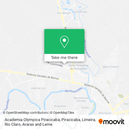 Academia Olympica Piracicaba map