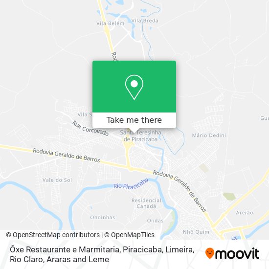 Ôxe Restaurante e Marmitaria map