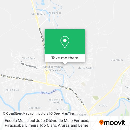 Escola Municipal João Otávio de Melo Ferraciú map