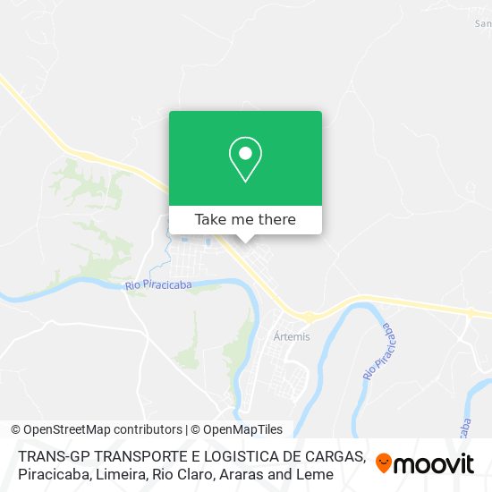 Mapa TRANS-GP TRANSPORTE E LOGISTICA DE CARGAS