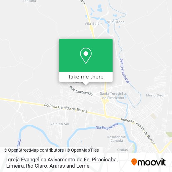 Igreja Evangelica Avivamento da Fe map