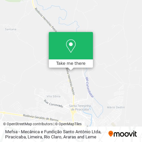 Mefsa - Mecânica e Fundição Santo Antônio Ltda map