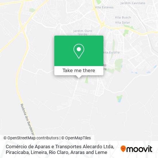 Comércio de Aparas e Transportes Alecardo Ltda map