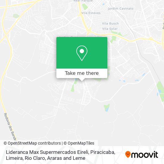 Mapa Lideranca Max Supermercados Eireli