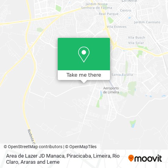 Area de Lazer JD Manaca map