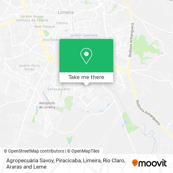 Agropecuária Savoy map