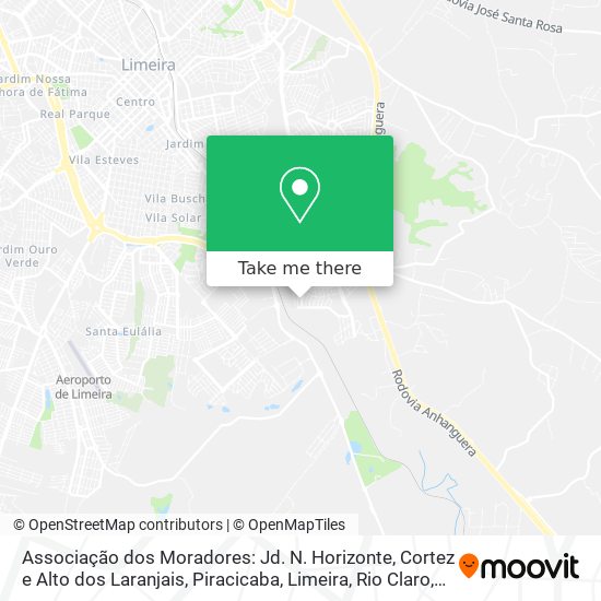 Associação dos Moradores: Jd. N. Horizonte, Cortez e Alto dos Laranjais map