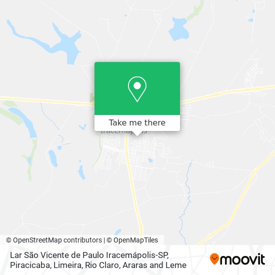 Lar São Vicente de Paulo Iracemápolis-SP map