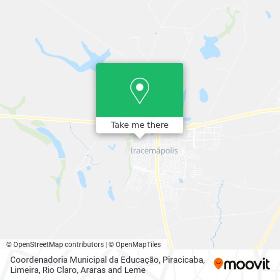 Coordenadoria Municipal da Educação map