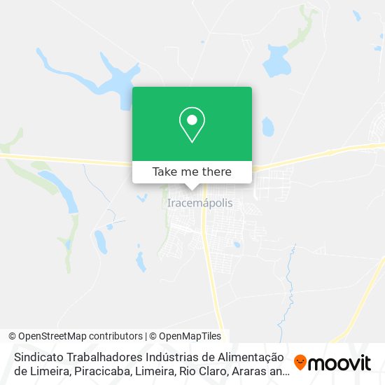 Sindicato Trabalhadores Indústrias de Alimentação de Limeira map