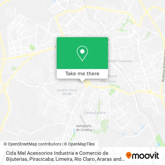Cida Mel Acessorios Industria e Comercio de Bijuterias map