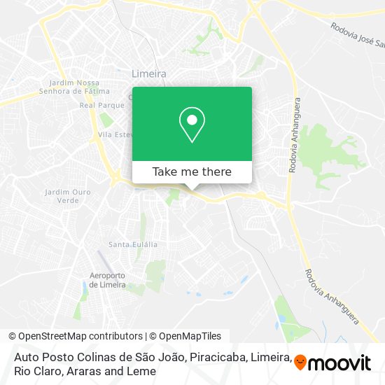 Mapa Auto Posto Colinas de São João