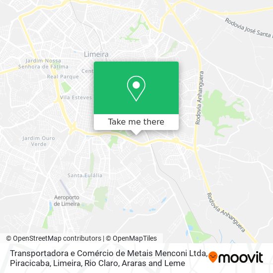 Transportadora e Comércio de Metais Menconi Ltda map