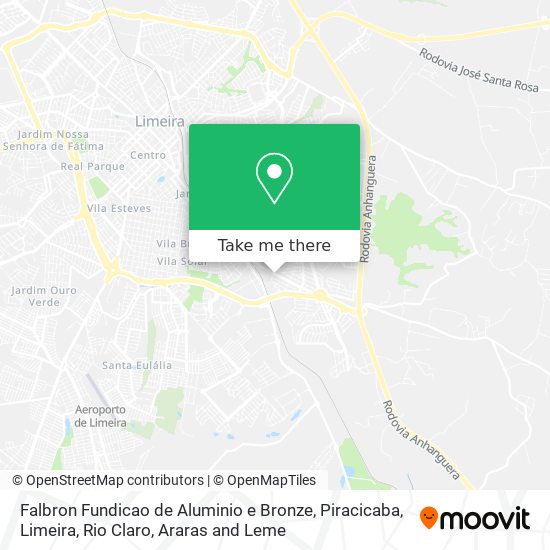 Falbron Fundicao de Aluminio e Bronze map