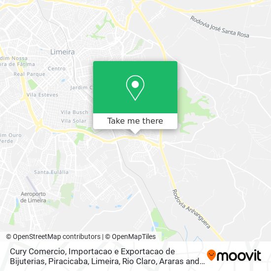 Cury Comercio, Importacao e Exportacao de Bijuterias map