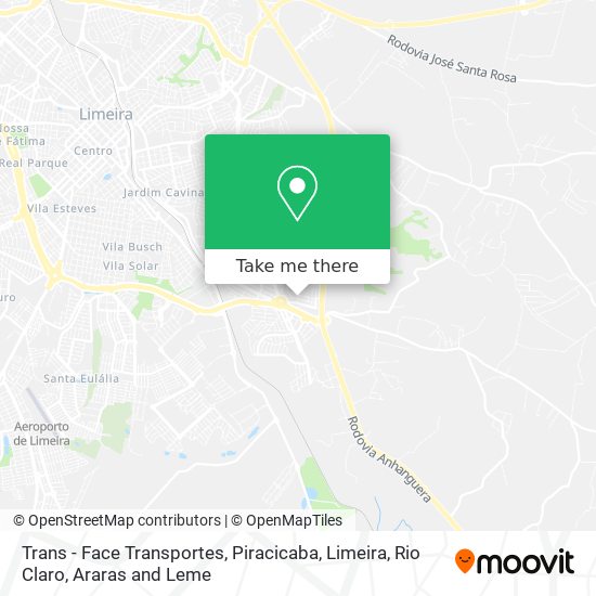 Trans - Face Transportes map