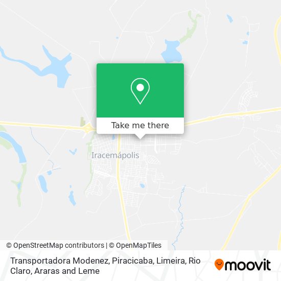 Transportadora Modenez map