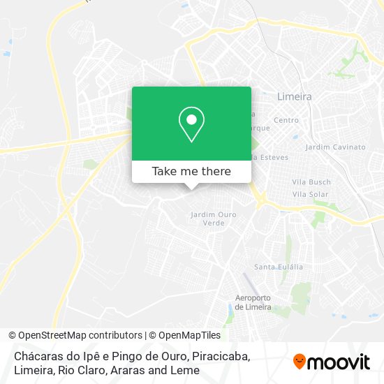 Chácaras do Ipê e Pingo de Ouro map