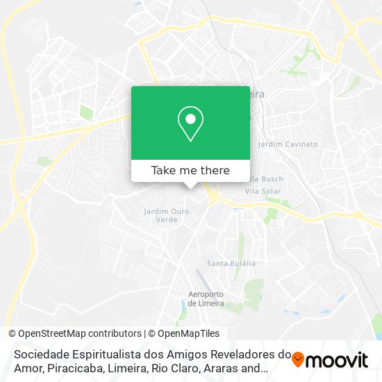 Sociedade Espiritualista dos Amigos Reveladores do Amor map