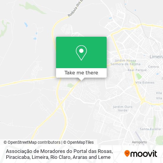 Associação de Moradores do Portal das Rosas map