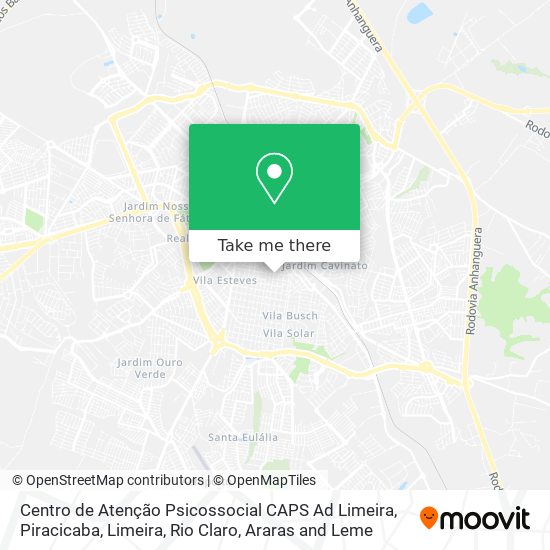 Centro de Atenção Psicossocial CAPS Ad Limeira map