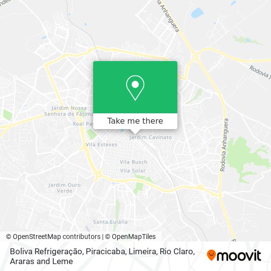 Boliva Refrigeração map
