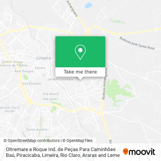 Oltremare e Roque Ind. de Peças Para Caminhões Baú map