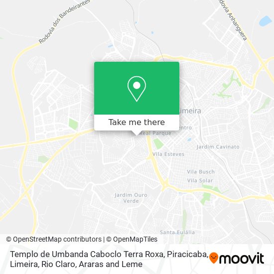 Templo de Umbanda Caboclo Terra Roxa map